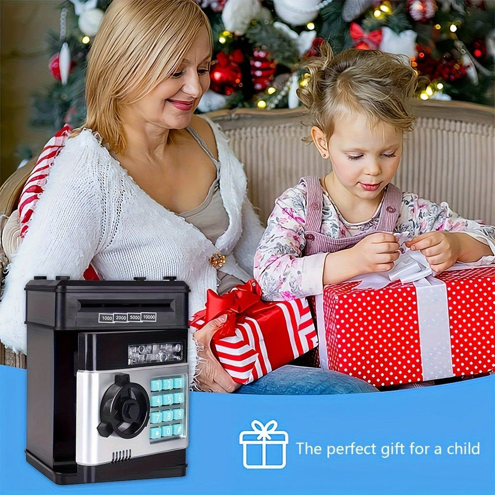 Electronic Money Bank with Code Lock – Sound & LED, Coins & Notes, ABS