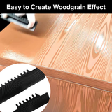 Wood Grain Painting Roller Set – 2-Piece Rubber, Fine & Coarse Grain Tools