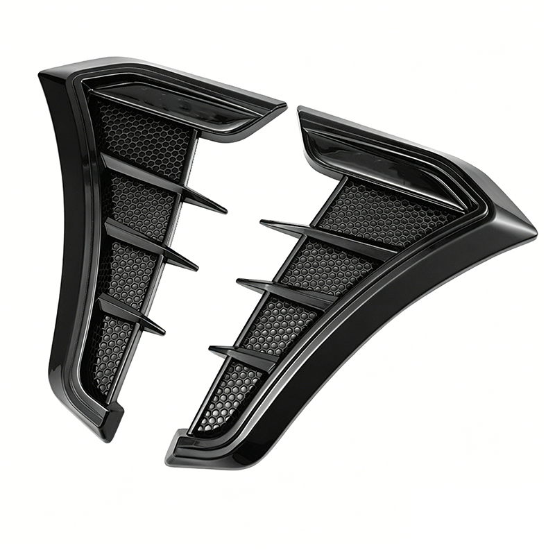Carbon-Look Car Side Vents – Self-Adhesive, Weatherproof TPU & 24×17cm Pair