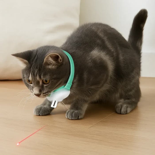 Automatic Laser Cat Collar – Hands-Free Play, Adjustable 20-31cm & Auto Cycles