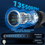 Foldable Handheld Fan – Brushless Motor 13550 RPM, 5 Speeds & 10-Hour Battery