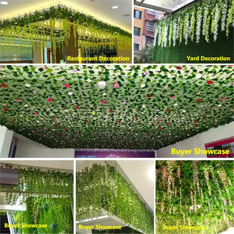 Artificial Ivy Garland 2.1m – Maintenance-Free, Wall & Wedding Decor