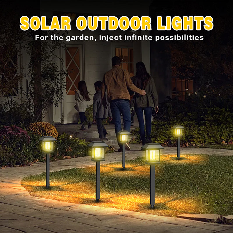 Solar Garden Path Light – Warm White LED, Up to 10 Hours & Dusk-to-Dawn