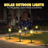 Solar Garden Path Light – Warm White LED, Up to 10 Hours & Dusk-to-Dawn