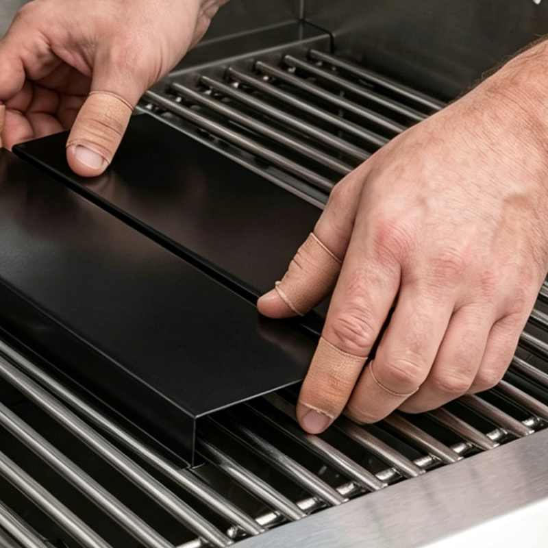 Adjustable Grill Grate – Porcelain-Coated Steel, Expands 30–53cm, Rustproof