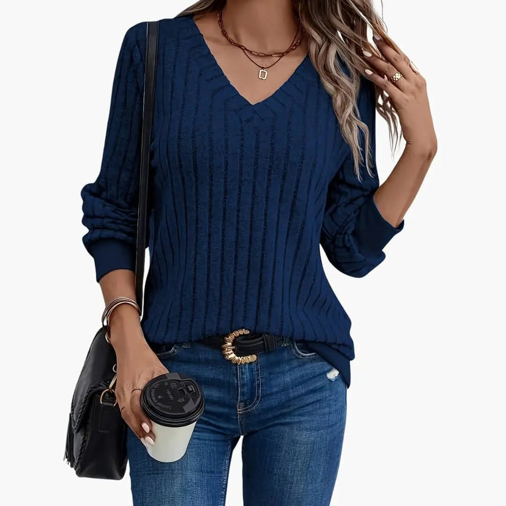 Women's Sweater – V-Neck, Long Sleeve & Pullover Style