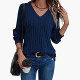 Women's Sweater – V-Neck, Long Sleeve & Pullover Style