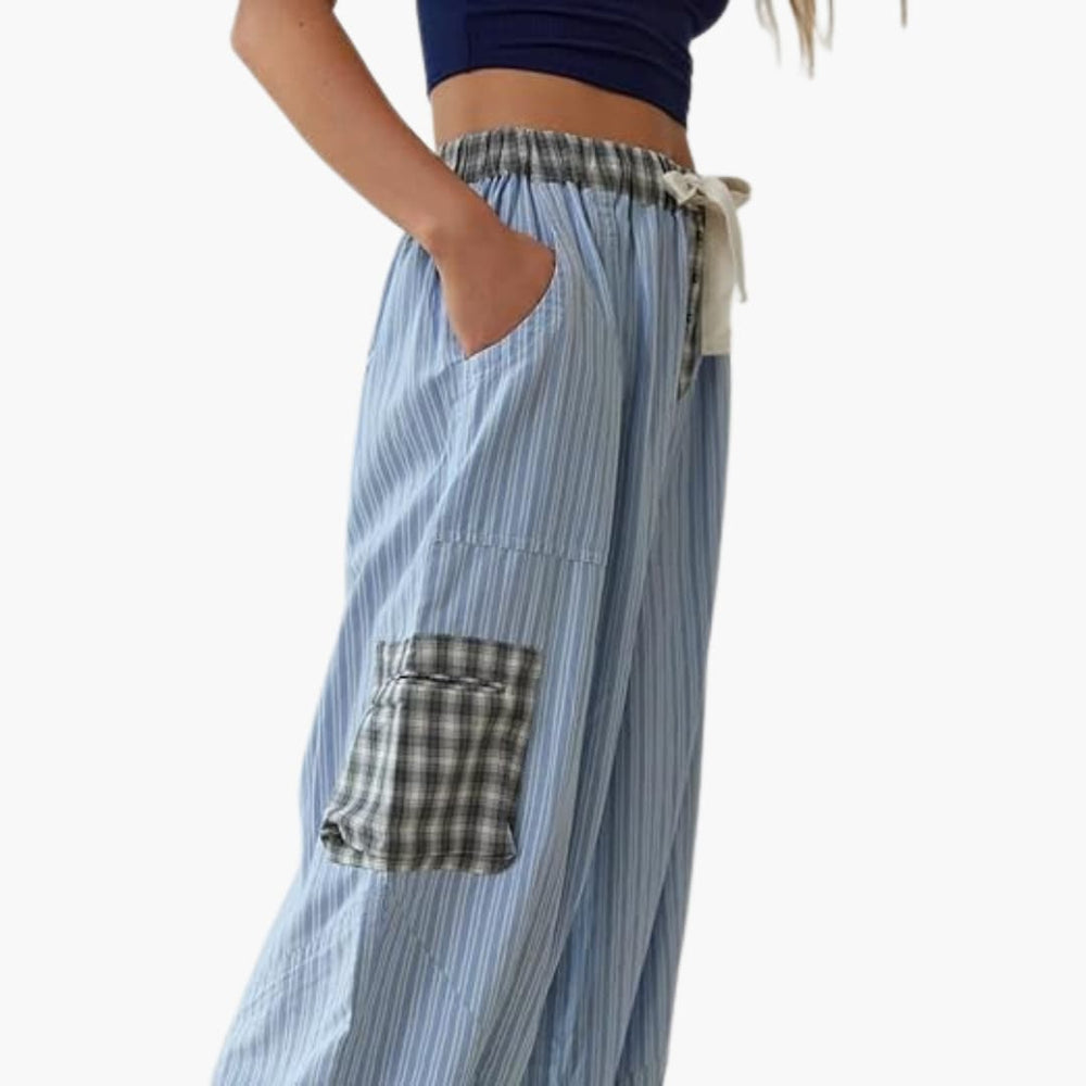 Women's Pajama Set – Button Top & Elastic Pants