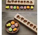 Artisan Wooden Christmas Cookie Molds – Hand-Carved Gingerbread Stamps