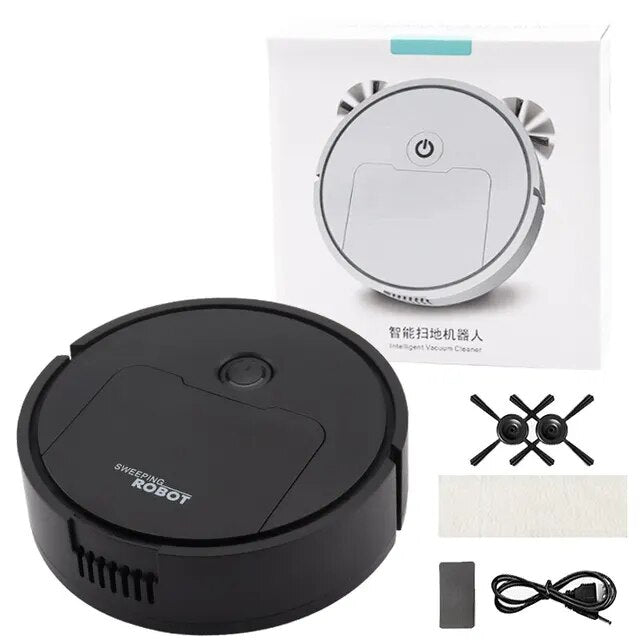 Mini Robot Vacuum - Black
