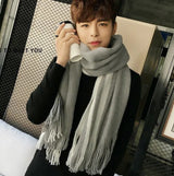 Long Cashmere Scarf | Super Soft, with Tassel Design!