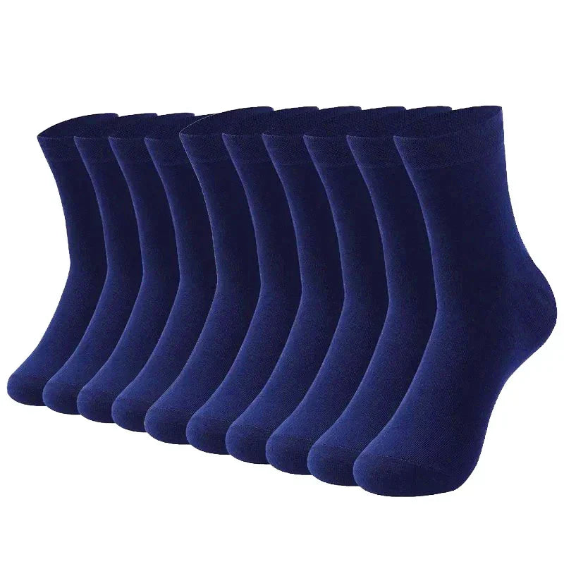 10 Pairs Men's Sports Socks - Breathable Bamboo, Anti-Slip, Comfortable & Moisture-Wicking