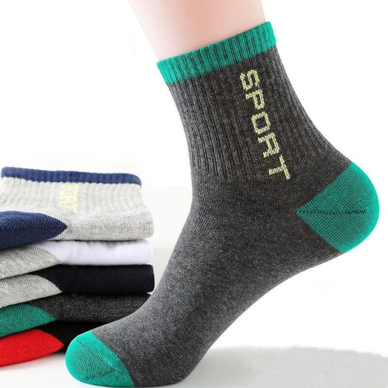 10 Pairs Men's Sports Socks - Breathable Bamboo, Anti-Slip, Comfortable & Moisture-Wicking