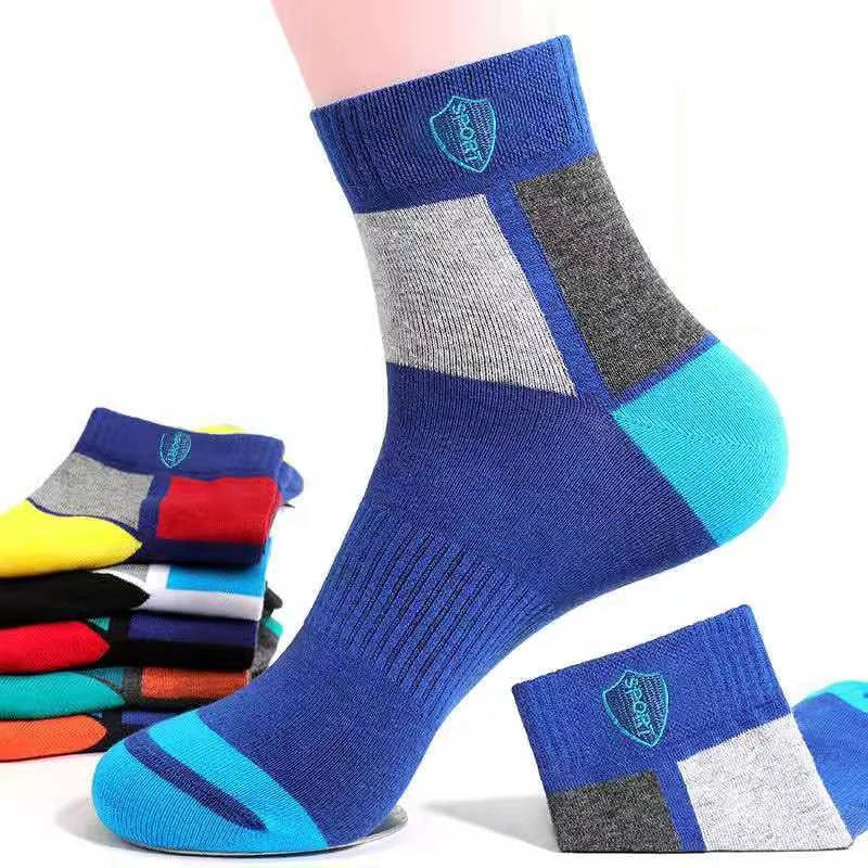 10 Pairs Men's Sports Socks - Breathable Bamboo, Anti-Slip, Comfortable & Moisture-Wicking
