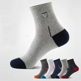 10 Pairs Men's Sports Socks - Breathable Bamboo, Anti-Slip, Comfortable & Moisture-Wicking