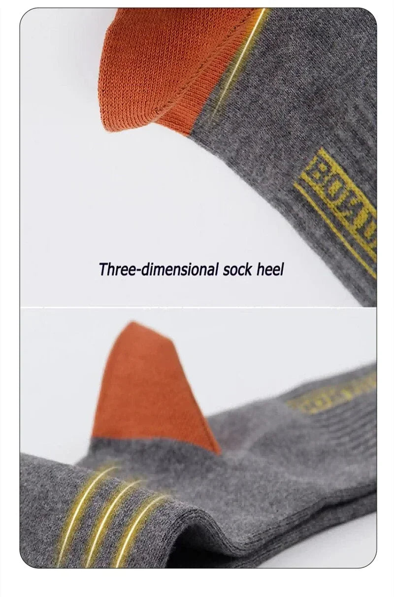 10 Pairs Men's Sports Socks - Breathable Bamboo, Anti-Slip, Comfortable & Moisture-Wicking