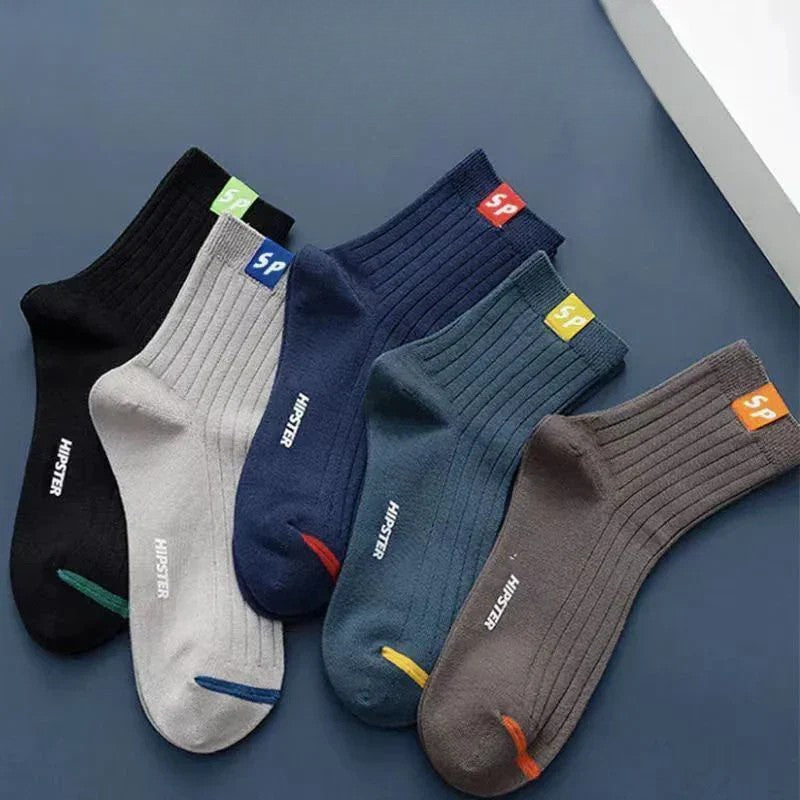10 Pairs Men's Sports Socks - Breathable Bamboo, Anti-Slip, Comfortable & Moisture-Wicking