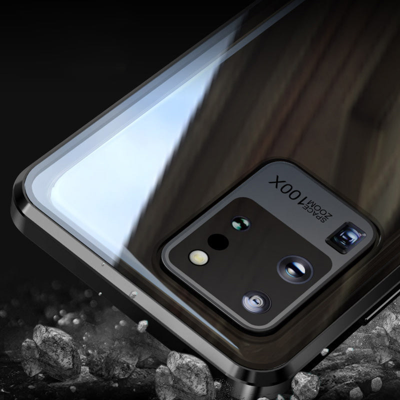 Magnetic Glass Phone Case – 360° Protection, Tempered Glass & Samsung Galaxy S21/S22/S23