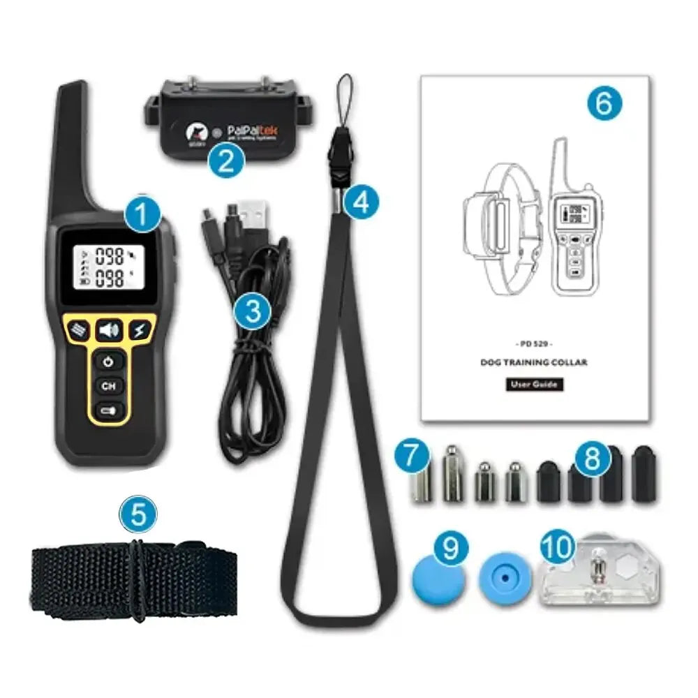 BowLift | 1000m Waterproof Dog Training Collar | Rechargeable, Remote Control & Adjustable for Small, Medium, and Large Dogs