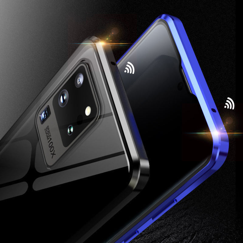 Magnetic Glass Phone Case – 360° Protection, Tempered Glass & Samsung Galaxy S21/S22/S23