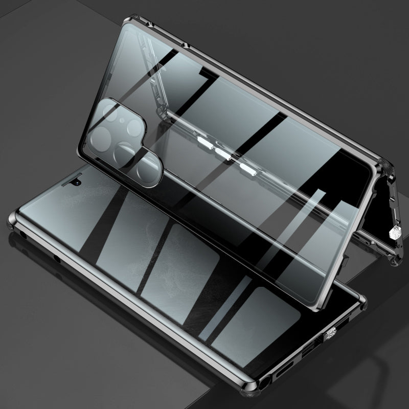 Magnetic Glass Phone Case – 360° Protection, Tempered Glass & Samsung Galaxy S21/S22/S23