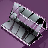 Magnetic Glass Phone Case – 360° Protection, Tempered Glass & Samsung Galaxy S21/S22/S23