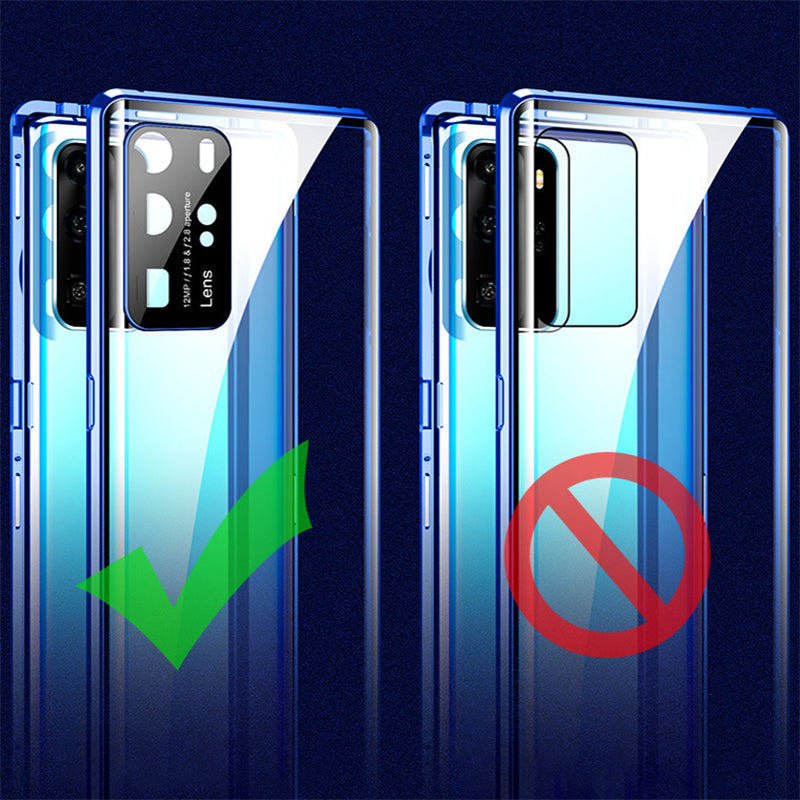 Magnetic Glass Phone Case – 360° Protection, Tempered Glass & Samsung Galaxy S21/S22/S23