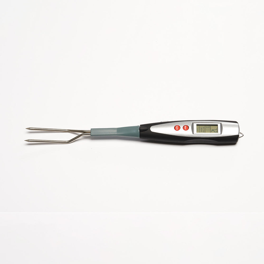 Thermometer BBQ Fork Digital Grill Probe Cooking Tool Stainless Steel