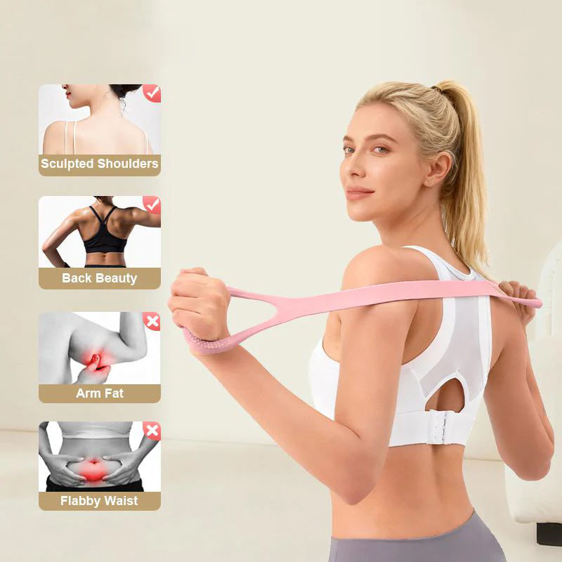 Double-Loop Resistance Band – 20lb Silicone, Non-Slip Grip & Sweat-Resistant