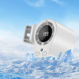 Mini Clip Fan – Rechargeable 4000mAh, 3 Speeds & LED Display for Car & Desk