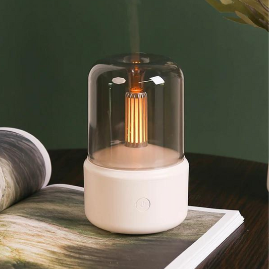 2-in-1 Aroma Diffuser with Night Light – 120ml, USB-C, 8–12h Runtime
