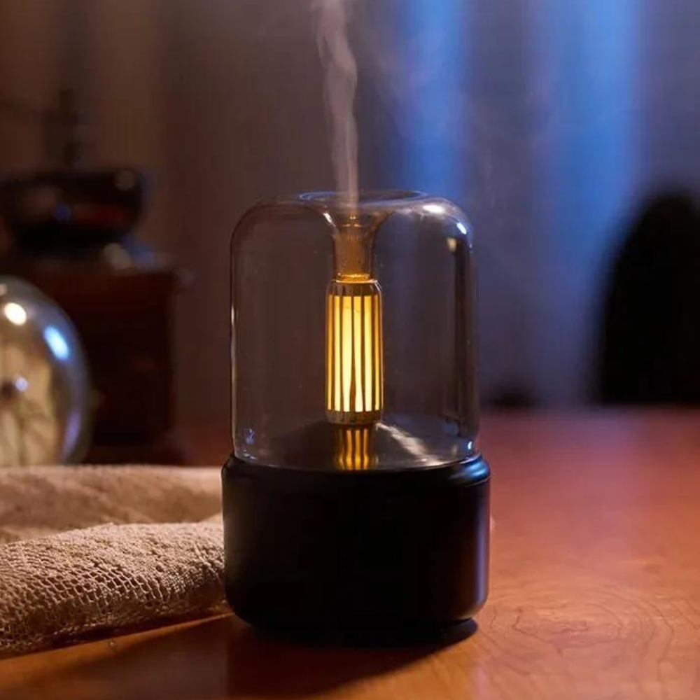2-in-1 Aroma Diffuser with Night Light – 120ml, USB-C, 8–12h Runtime