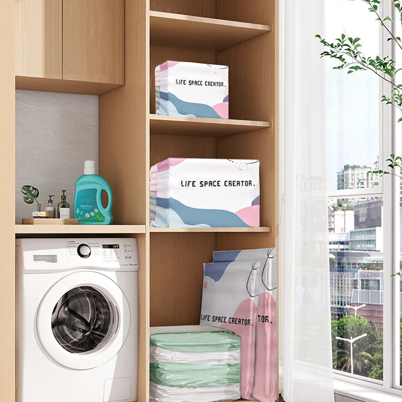 Vacuum Storage Bags – 75% Space Saving, Pump-Free & Reusable