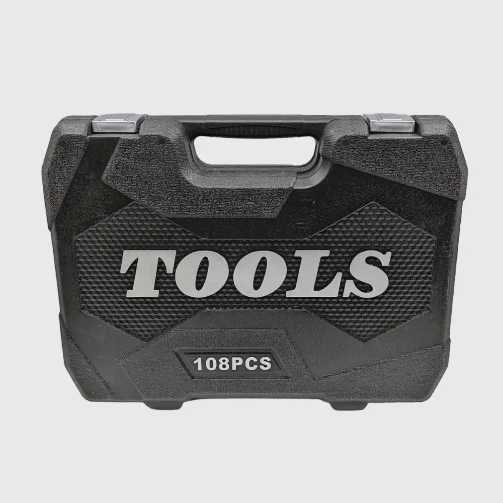 108-Piece Chrome Vanadium Ratchet Wrench Set - TorqueMaster