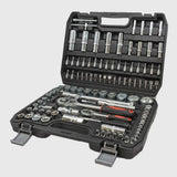 108-Piece Chrome Vanadium Ratchet Wrench Set - TorqueMaster