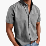 Men's Short-Sleeve Shirt – Chest Pocket, Lightweight & Breathable