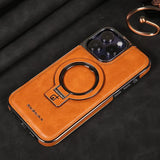 Premium Leder iPhone-Hülle mit Magnetischem Ständer – Ultimativer Schutz & Stil