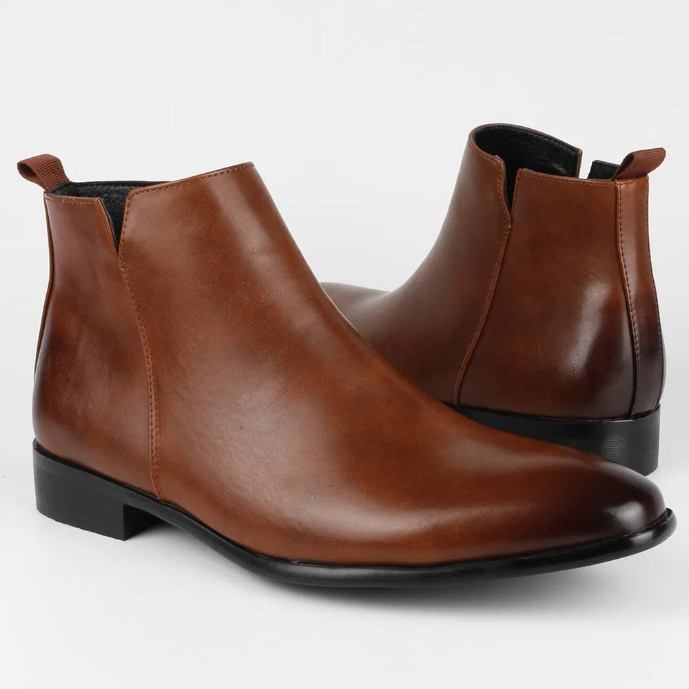 Lars – Classic Retro Leather Boots for Men