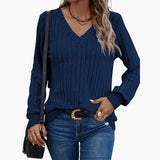Women's Sweater – V-Neck, Long Sleeve & Pullover Style
