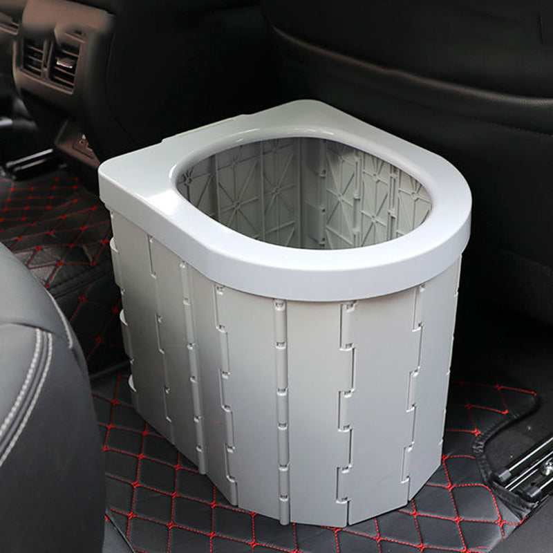 Portable Folding Camping Toilet – ABS Plastic, 180kg Capacity & 5cm Fold-Flat Design