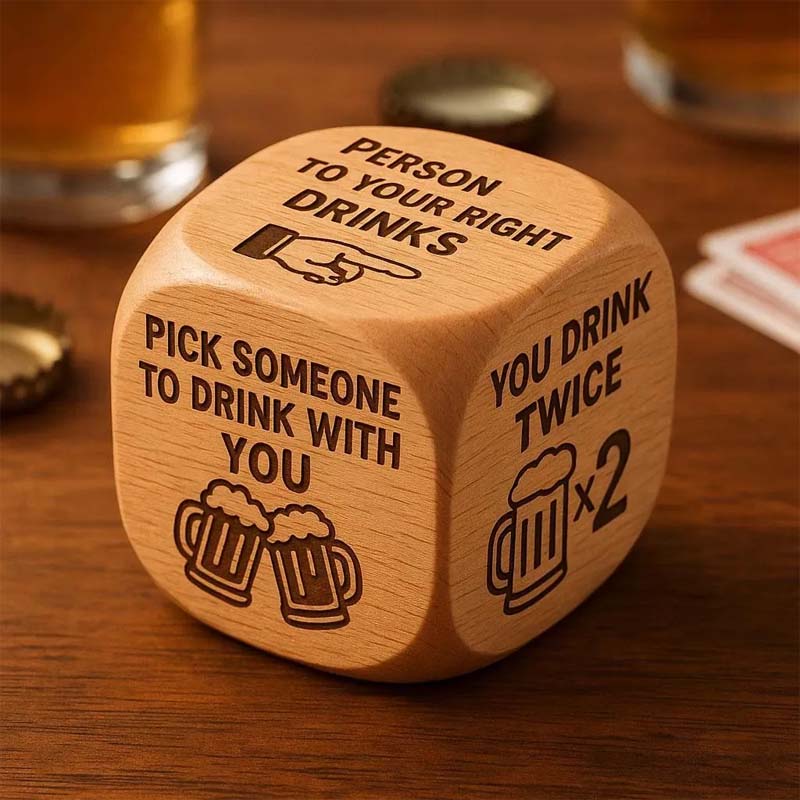 Holz-Entscheidungswürfel – Lustiges Geschenk für jeden Anlass | Kreatives Spielzeug für Entscheidungen | Ideal für Freunde und Familie