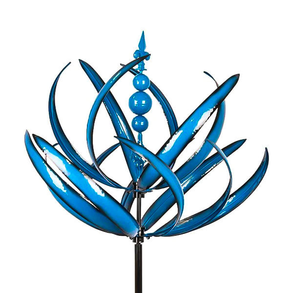 Metal Garden Wind Spinner – Rotating Leaf Design, Ball Bearing & 90 cm Stake
