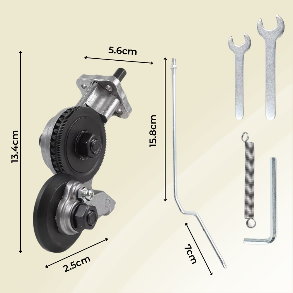Metal Cutting Drill Attachment – Burr-Free Cuts, Double Head & Universal Fit