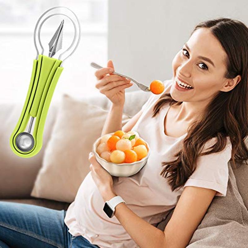 Melonenballer Set mit V-Messer Edelstahl