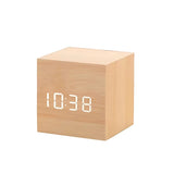 Digital LED Cube Alarm Clock – Temperature Display, 5×5×5cm & USB or AAA Power