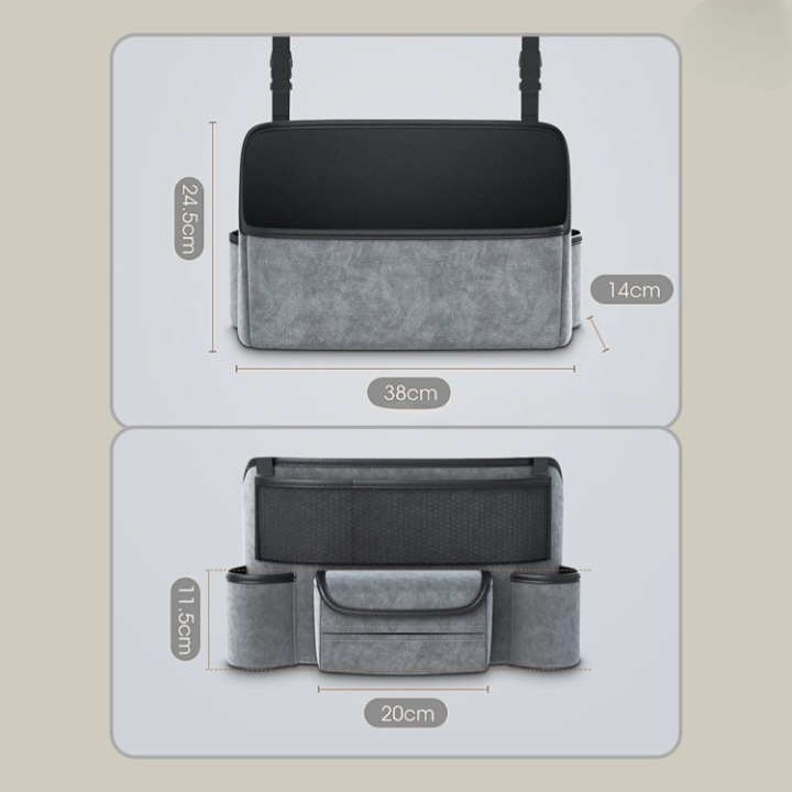 Car Seat Gap Organizer – Multi-Pocket, Strap Mount & Universal Fit