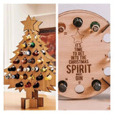 Wooden Christmas Advent Calendar Tree – Reusable Beer and Wine Holder