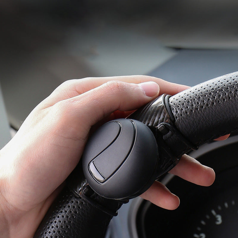 360° Steering Wheel Knob – Universal Fit, Non-Slip Silicone & ABS Grip