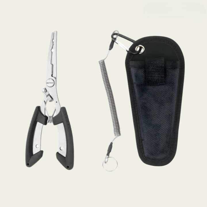 Fishing Pliers 3-in-1 – 420 Stainless Steel, Titanium-Coated & 17.5 cm Length