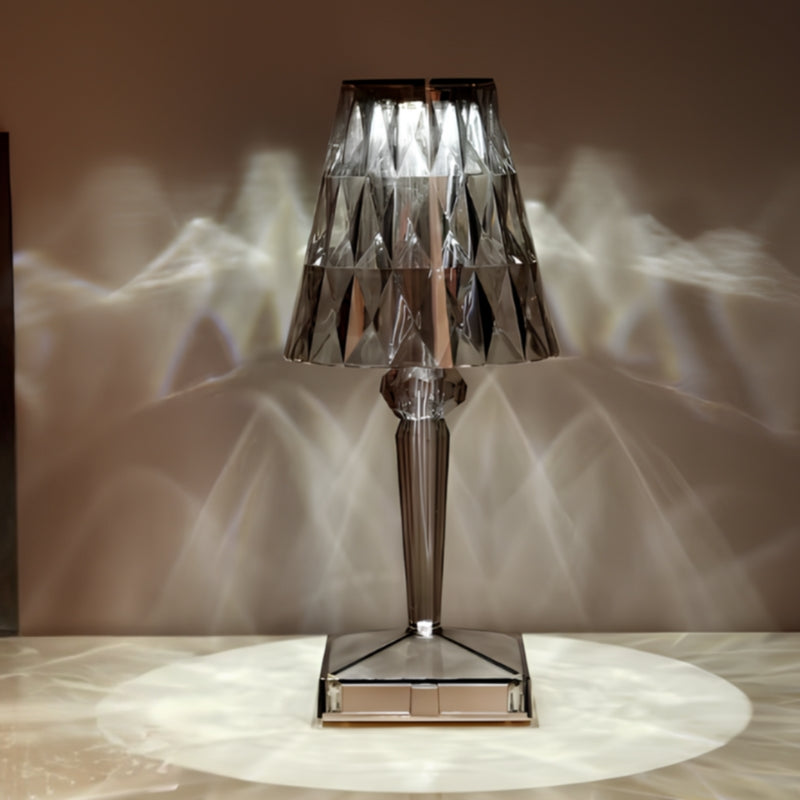 Crystal Table Lamp with Touch Control – LumeCrystal
